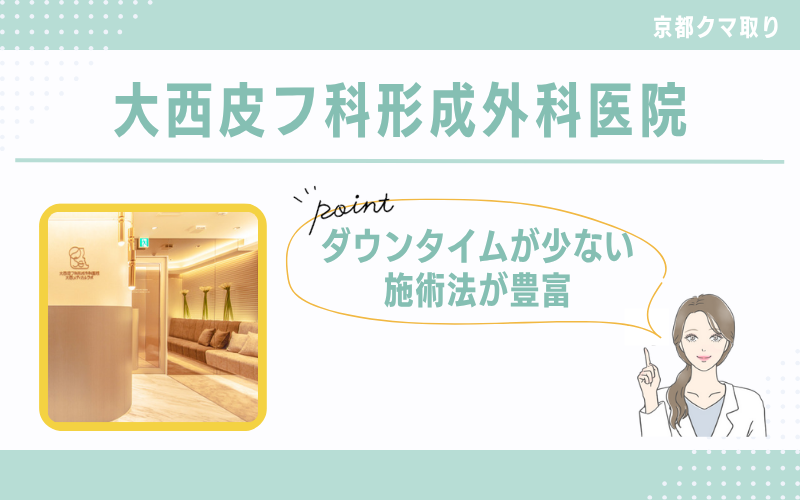 ダウンタイムが少ない方法が豊富！経結膜下脱脂術＋ヒアルロン酸注入が人気な大西皮フ科形成外科医院